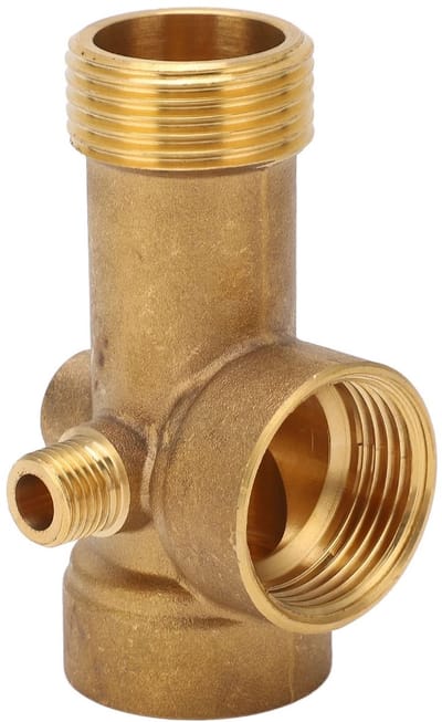 Dailygoods- Pijpverbinder 5-Weg - Messing - G1/G1/4 - Water/Olie/Gas - 90mm - Schokbestendig - Pijpconnector