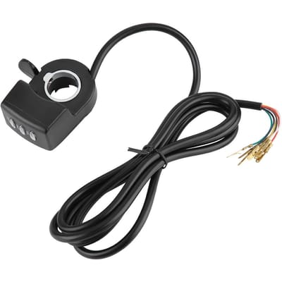 48V Snelheidsregeling Draai Gashendel Montage voor E-bike Elektrische Fiets gray