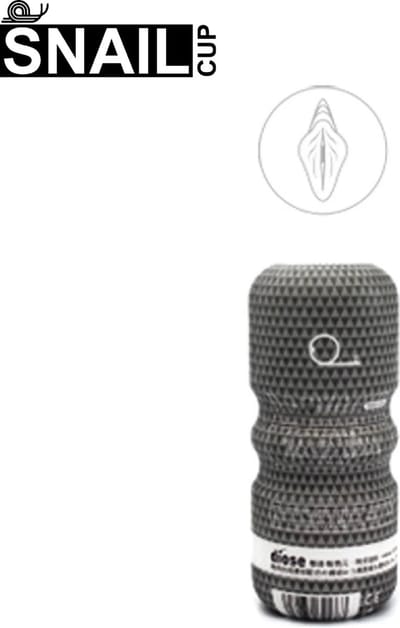 Snail masturbatie cup voor mannen vagina zwart "Daisy touch"