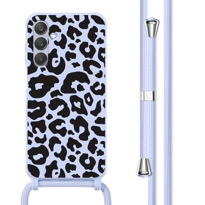 imoshion Hoesje - Geschikt voor Samsung Galaxy A25 (5G) - Siliconen design hoesje met koord - Animal Lila