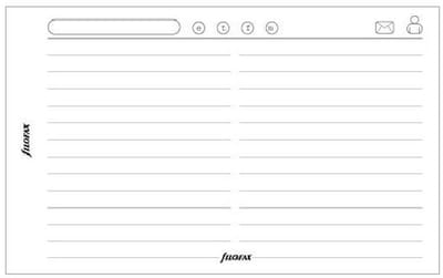 Filofax M2 papier Adressen, contacten, email, telefoon