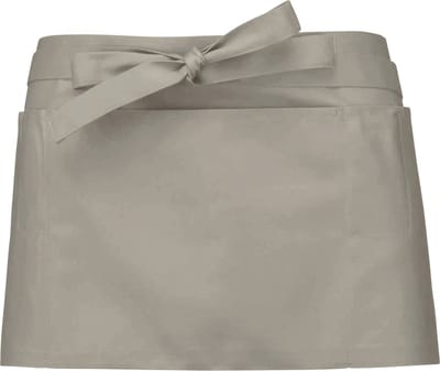 Awesome-Gifts - Professionele Horeca Sloof - K896 Bistro schort - Heupschort - Serveerschort - unisex - kort - 70 x 26 cm - per 10 stuks - onbedrukt - Beige