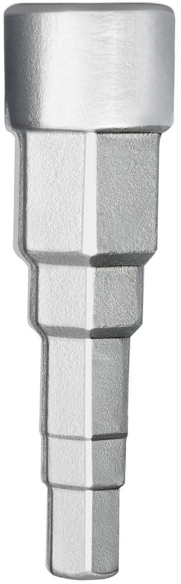 Allecto - Universele Radiatorsleutel - 5-Traps Radiatorklepsleutel - Mechanisch Gereedschap - Zilver - Radiator Sleutelset - Geschikt voor Diverse ...
