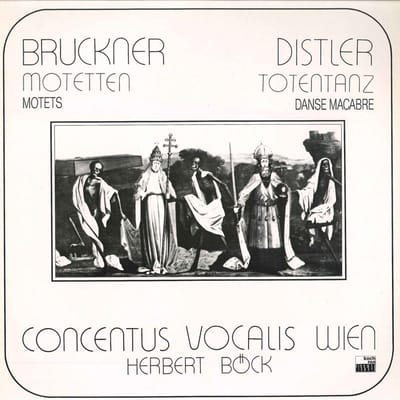 LP HERBERT BOCK - Anton Bruckner / Hugo DISTLER 117008 KOCH 1988 Duitsland Klassiek Gebruikt black