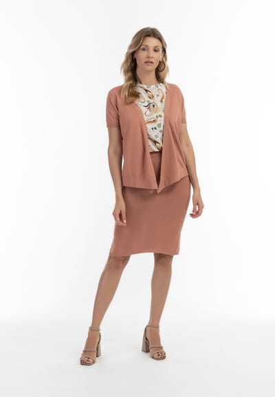 usha Gebreide trui Dames beige roze
