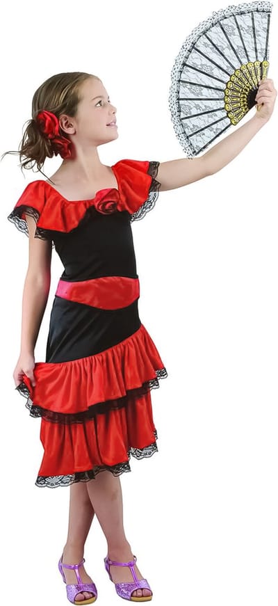 "Flamenco danseres outfit voor meisjes - Verkleedkleding - 116/122"