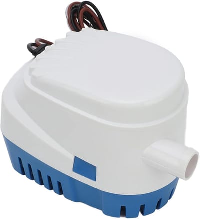 Elektrische Lenspomp - Automatische Dompelpomp - Bootwater Afvoeren - Geïntegreerd Rietsensorsysteem - 1100m³/H Debiet - Populaire Kleur
