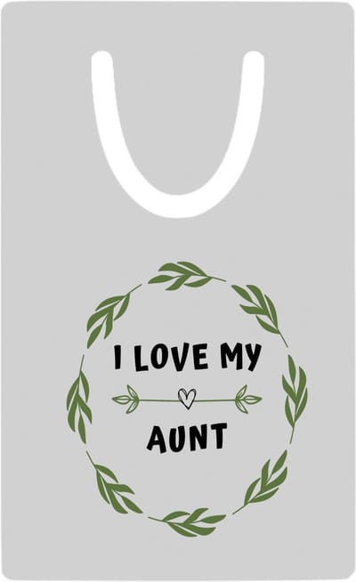 Hacebo® - I love my aunt metalen boekenlegger - Tante - liefste tante - verjaardag - cadeautje voor tante - tante artikelen - kado - geschenk Bladwijzer boekenleggers - 7.6 cm x 5cm