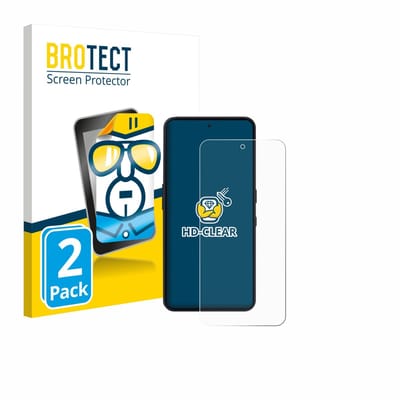 BROTECT - Screenprotector voor Nothing Phone (3a) Lite - Folie Beschermfolie transparant 2 Stuks