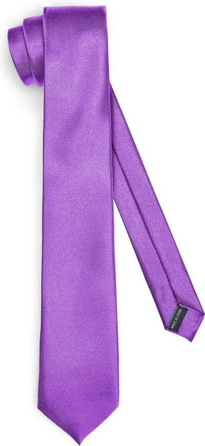 Ladeheid Smal Stropdas - Stropdassen voor heren - Lengte: 150 cm, Breedte: 7 cm - Violet - LA-EA-TMS-7