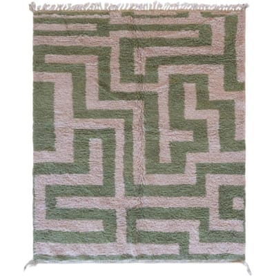 AFK Living Berbertapijt elegant met labyrintmotief van wol