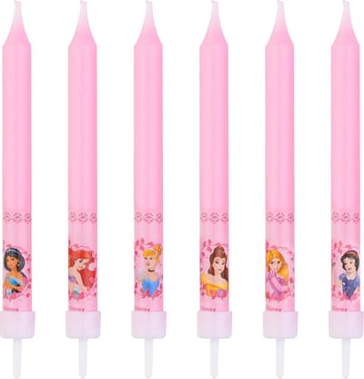 DEKORA - 8 Disney Princesses verjaardagskaarsen