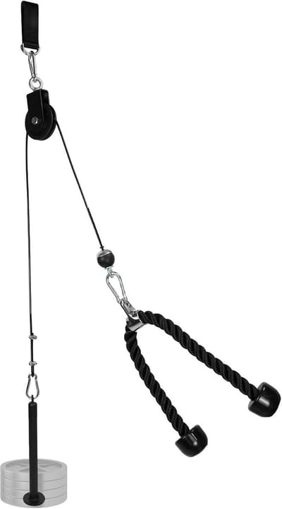 Fitness Kabelset - Krachttraining Thuis - Bovenlichaam Trainen - 2 Trainingsmodi - 2 Meter Kabel - Zwart