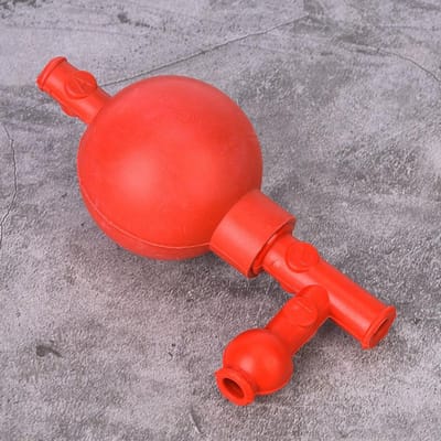 Professionele Kwantitatieve Pipettebal met 3 Openingen - Rubber Suction Ball voor Laboratorium Experimenten en Precisie Metingen