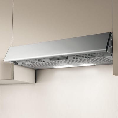 Afzuigkap Inbouw - Keuken Ventilator - Geur Wegwerken - Half Ingebouwd Model - 60 cm Breed - Zilver