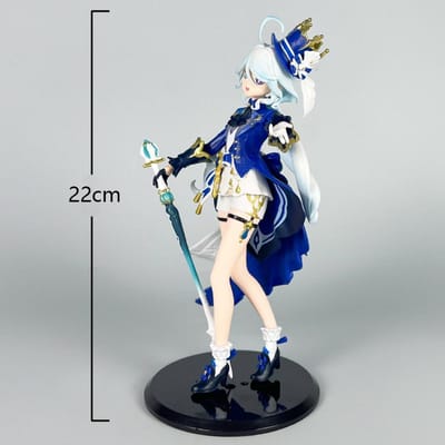 Furina Actiefiguur Verzamelaar PVC Model Furina de Fontaine Anime Figuur Look Up Figures Cadeau Speelgoed voor Fans 22cm gray