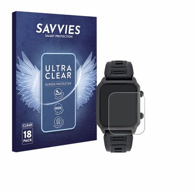 Savvies - Screenprotector voor Watchmark Kardiowatch FOCUS - Folie Beschermfolie transparant 18 Stuks