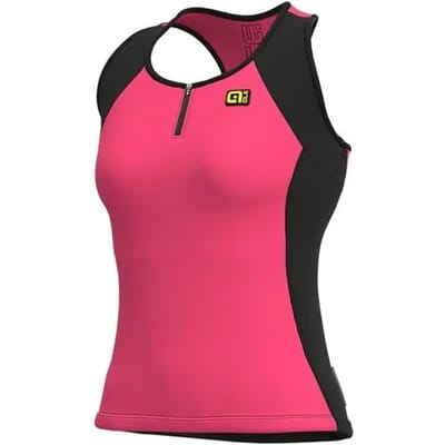 Ale Lady Top Solid Color Block - Fluo Roze - S - Valt klein