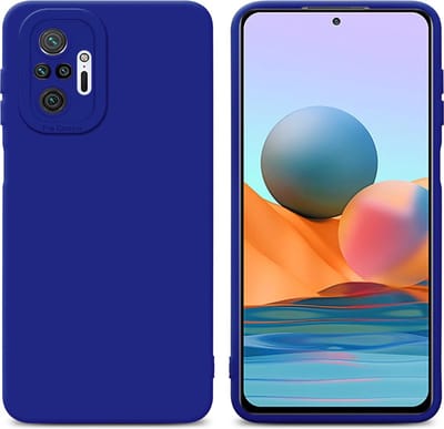 Cadorabo Hoesje geschikt voor Xiaomi RedMi NOTE 10 PRO in FLUID BLAUW - Beschermhoes gemaakt van flexibel TPU silicone Cover Fluid Case