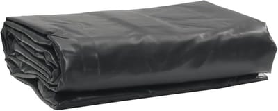 Zwarte Zeiltent 650 g/m² 1 x 2.5 m - Waterdichte Bescherming voor Tuin, Bouw en Voertuigen