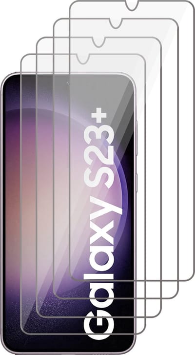 Screenprotector geschikt voor Samsung Galaxy S23 Plus - Gehard Glas Beschermglas Tempered Glass Screen Protector - 4 Stuks