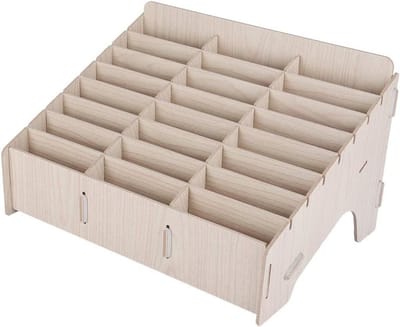 Houten Opbergdoos voor Mobiele Telefoons - Multifunctionele Organizer voor Kantoor en Klaslokaal, Veilig en Duurzaam