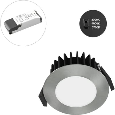 EVN Solido68 LED plafond inbouwlamp 7W chroom