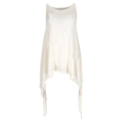 Emilio Pucci asymmetrische mouwloze top in witte viscose