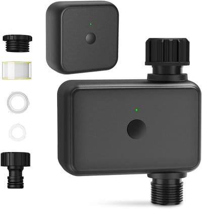 Bewateringssysteem - Automatische irrigatie - Tuinonderhoud - Wifi App Besturing - 5D x 112B x 5H cm - Zwart