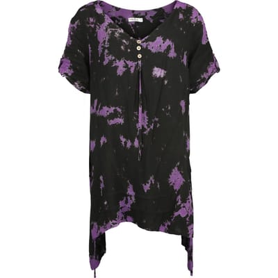 Innocent T-shirt - Jacinta top - XS tot 4XL - voor Vrouwen - paars-zwart