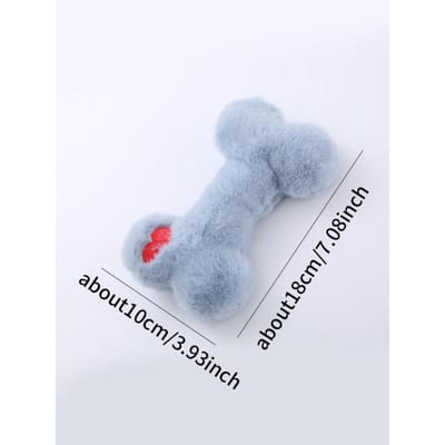 Schattige liefdesbot pluche vocale hondenspeeltjes met bb genaamd knarsetanden bijtbestendig interactief spel benodigdheden voor huisdieren XS blauw