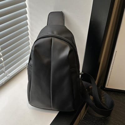 Sac de poitrine décontracté pour femme Sac de voyage rétro d'extérieur Large bandoulière Sac à bandoulière pour femme Sac de poitrine Sac banane gray