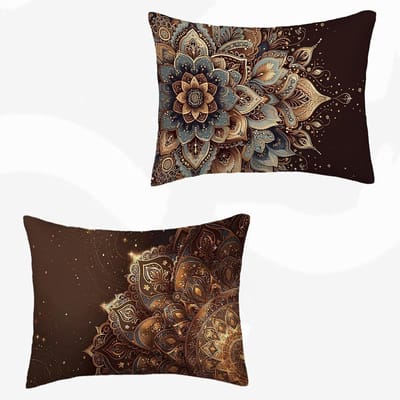 Kussenhoes Set - Decoratieve Hoezen - Tuin Kamer Decoratie - Waterdicht Linnenmix - 50 x 70 cm - Abstract Patroon