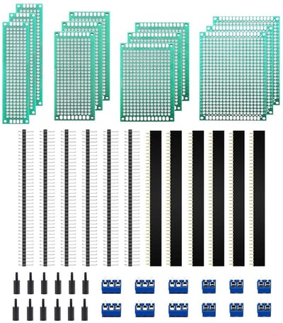 PCB Board Kit - 48 stuks printplaten & accessoires voor prototyping