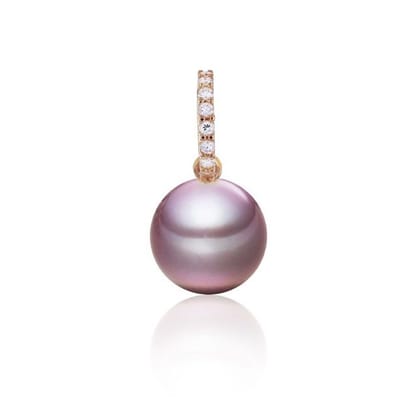 Luna-Pearls - 202.1631 - Hanger - 585/-Roze goud met Zoetwater gekweekte parel