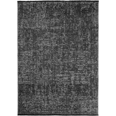 SPACE Vloerkleed – Laagpolig Velours – Modern & Sportief – Katoen & Chenille – Grijs- 80x250 CM