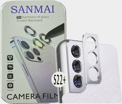 Metalen Camera Lens Protector Voor Samsung Galaxy S22 Plus Aluminium Camera Cover Frame Zilver 2STUKS