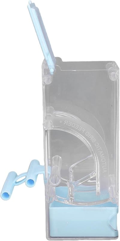 Kooivoeder Dispenser - Vogelvoerbakje - Vogels Voeren - Zwaartekracht Voedingsontwerp - 19cm Lang - Blauw