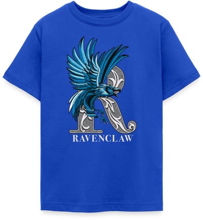 Harry Potter Ravenclaw Coat of Arms Monochrome T-Shirt Tiener