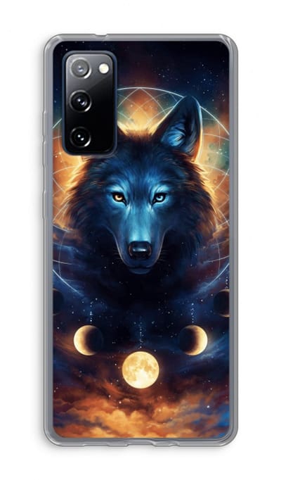 Case Company® - Hoesje geschikt voor Samsung Galaxy S20 FE / S20 FE 5G hoesje - Wolf Dreamcatcher - Soft Cover Telefoonhoesje - Bescherming aan alle Kanten en Schermrand