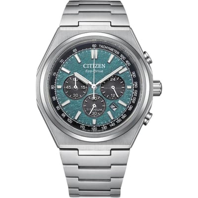 CITIZEN Eco-Drive Serie 100 Meter Waterdicht Zonne-kwarts Titanium Band 42,5 mm Unisex Blauwe Wijzerplaat CA4610-85X blauw