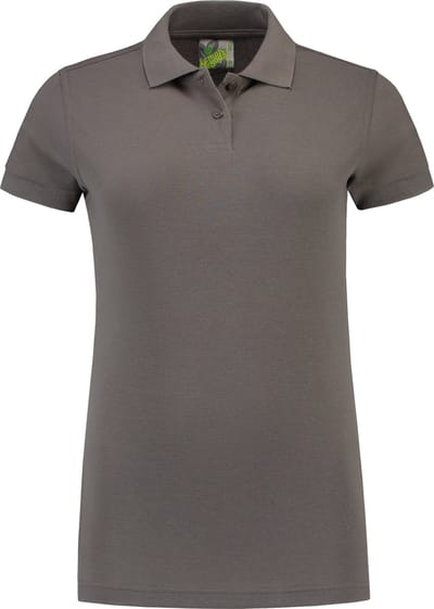 Lemon & Soda polo voor dames in de maat S in de kleur parel grijs.