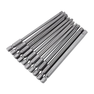 Allecto - Magnetische Schroevendraaierset - 10-delig - S2 Staal - Diverse Koppen - Accu- en Handgereedschap - Onmisbaar voor klussen - Geschikt voo...