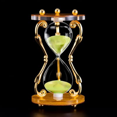 Zandloper Timer - Glazen Zandloper - Keuken Koken - Vintage Decoratie - 30 Minuten - D4