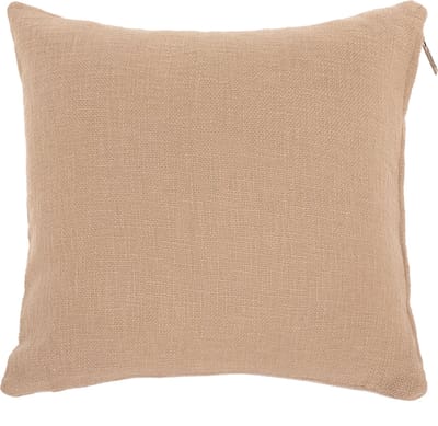 Tiseco - Kussen (gevuld) COTTON SLUB - met rits - 60x60 cm - Zand