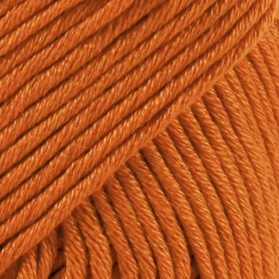 DROPS Muskat Uni Colour - 49 donkeroranje - Katoen Garen