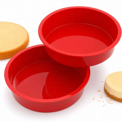 VHV - Cakevorm - Siliconen bakvorm - Ronde taartvorm - Herbruikbare bakvormen - Voor cheesecake dessert en pizza