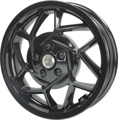 Velg achterzijde vespa sprint/primavera euro-5 glans zwart - origineel