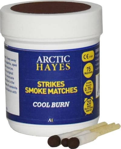 Arctic Hayes - 75 Rook lucifers (strikes smoke matches) - 20 sec. rook