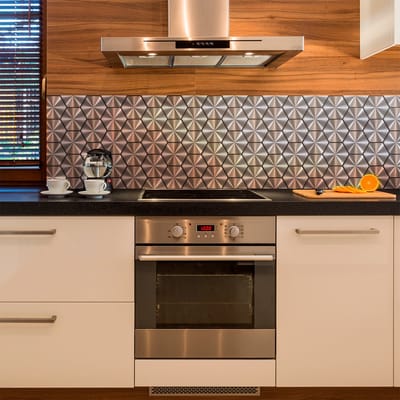 Zelfklevende tegelwandstickers voor keuken en badkamer - STAALGRIJZE ZESHOEKIGE CEMENTTEGELS - 28 zeshoekige stickers, 10x9cm